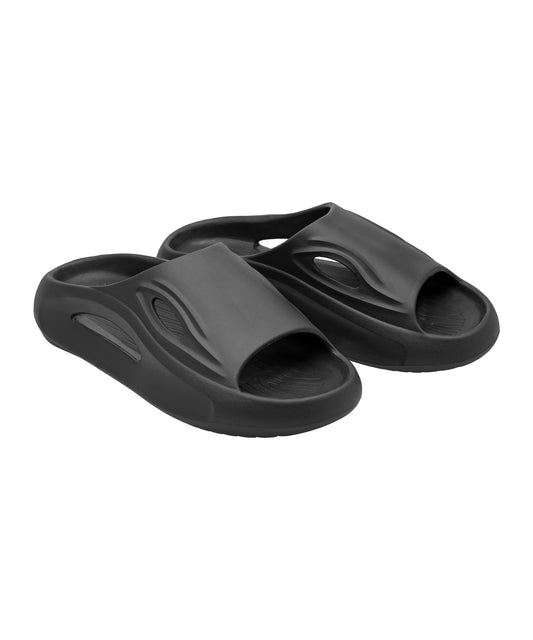 Aero Black Slide Sandals