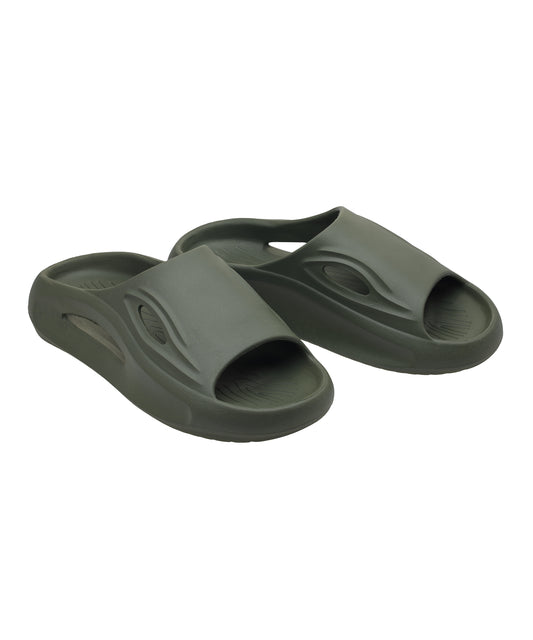 Aero Military Green Slide Sandals