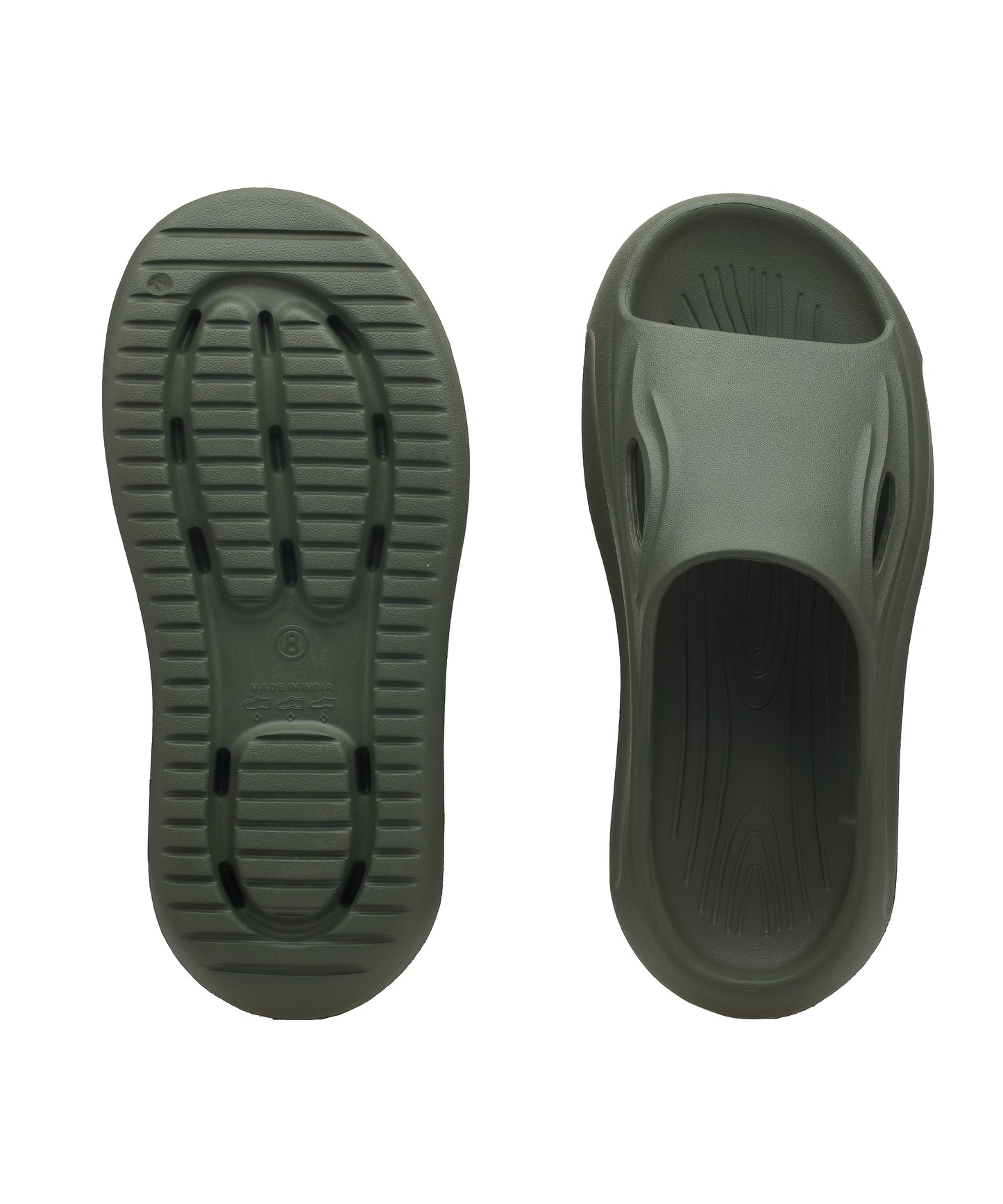 Aero Military Green Slide Sandals