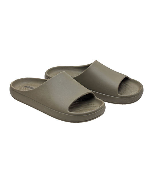 Luxe Earth Olive Slide Sandals