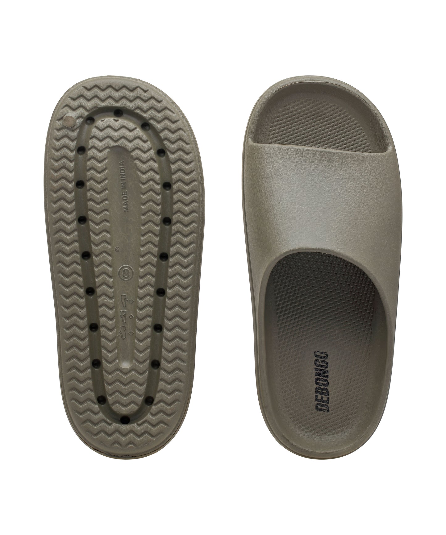 Luxe Earth Olive Slide Sandals