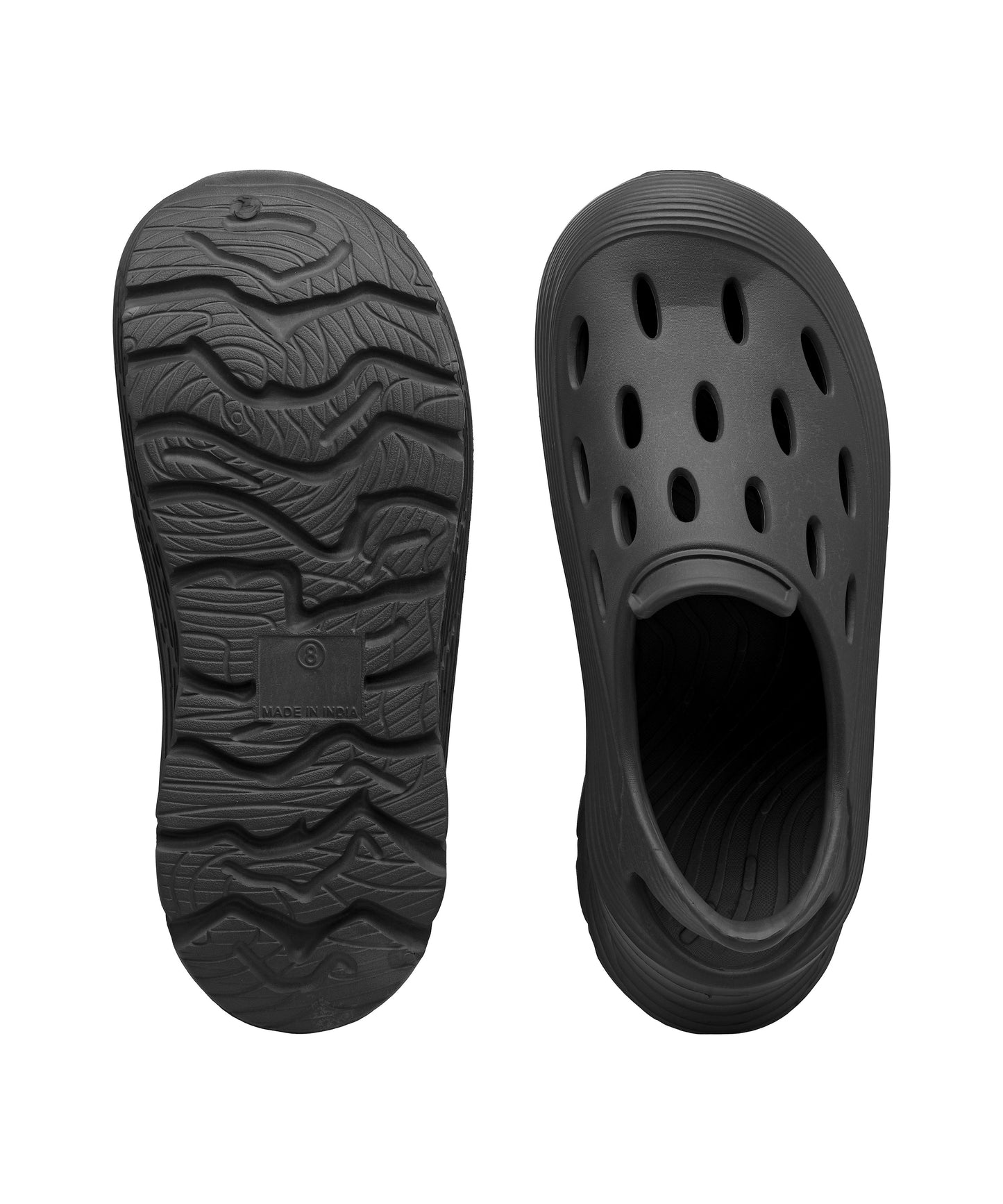 ShadowStride Black Clogs