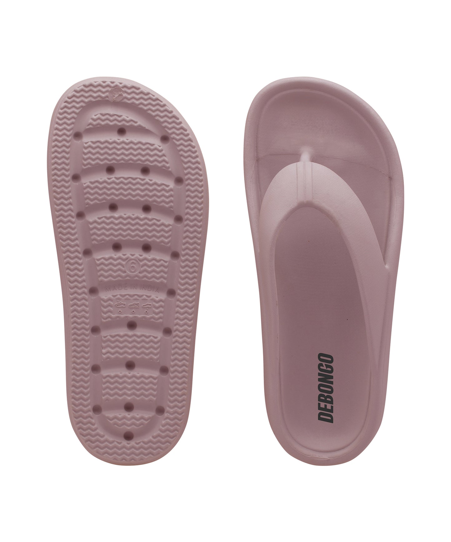 Stellar Nude Pink Thong Flip Flops