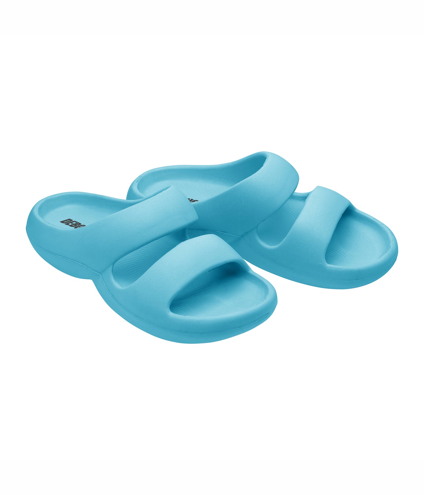 Bubble Aqua Blue Sliders for Women