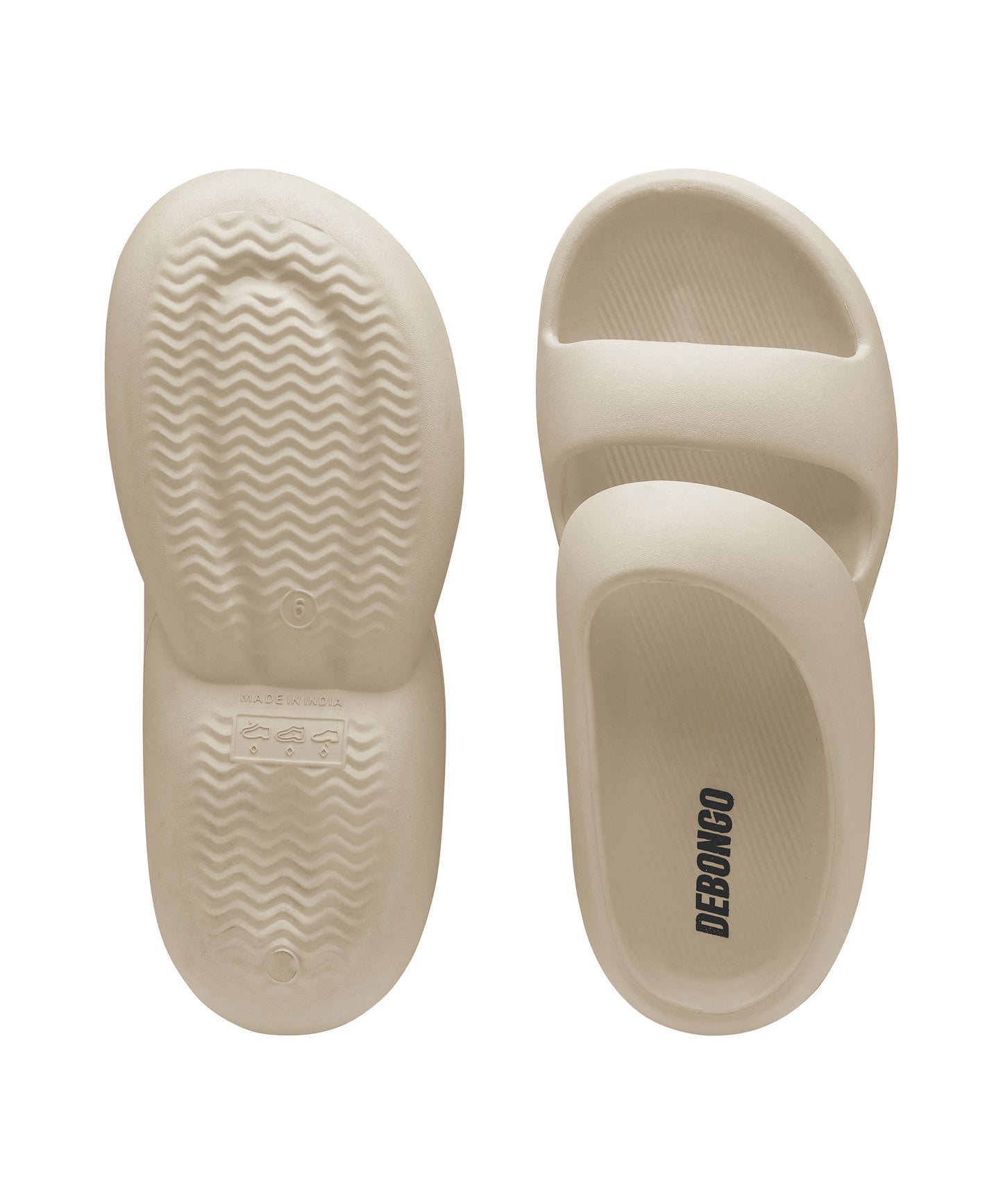 Bubble Beige Sliders for Women