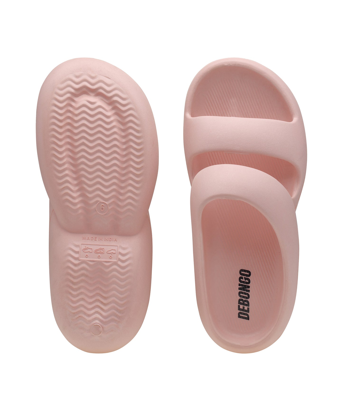 Bubble Light Pink Sliders for Women