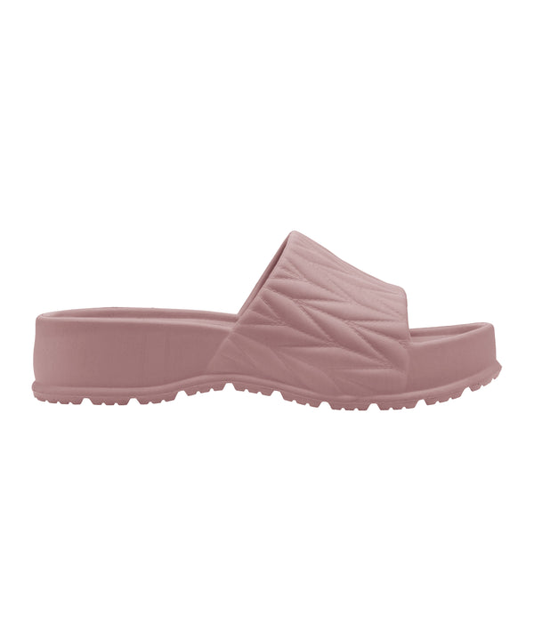 Textured Nude Pink Sliders for Women