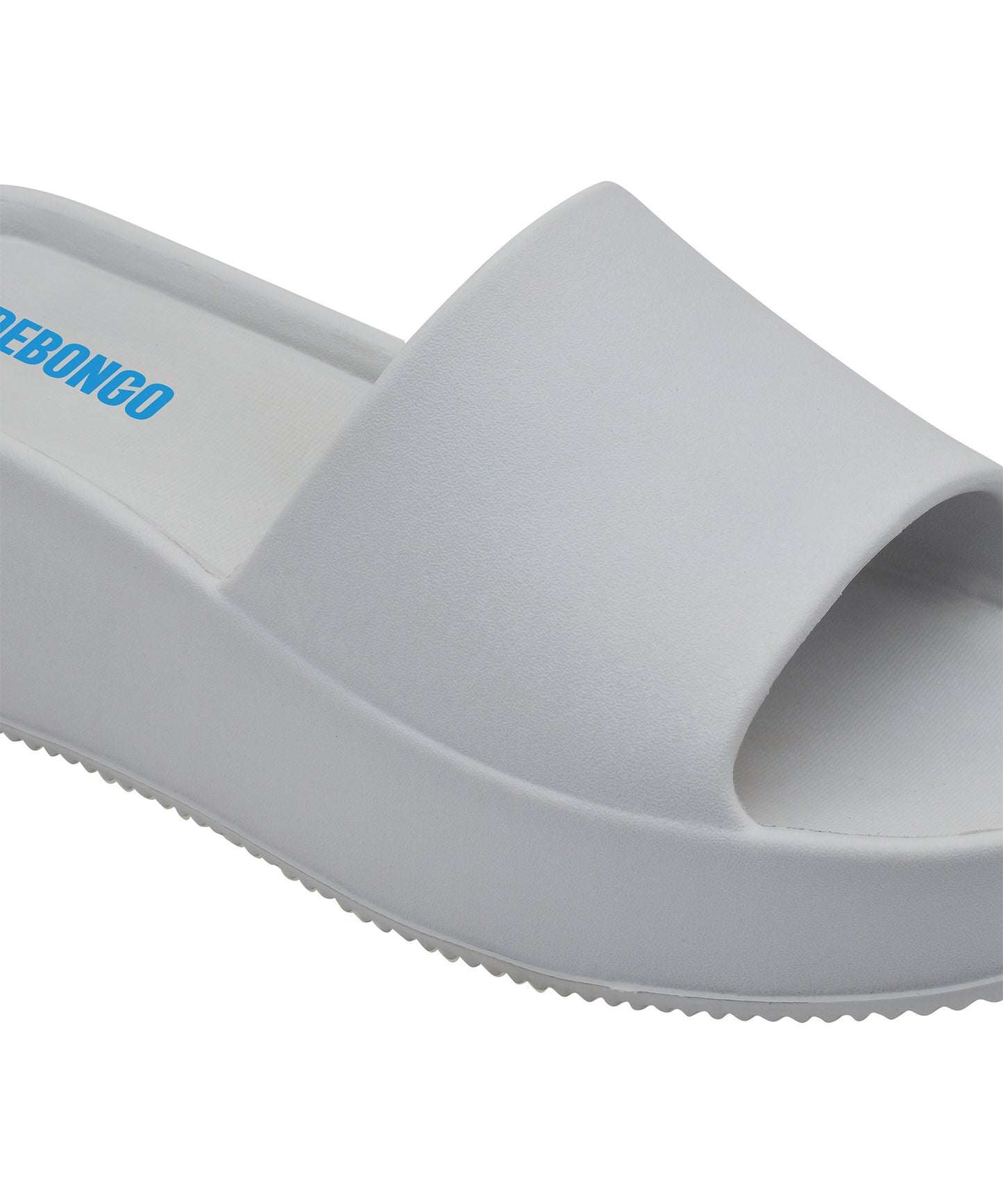Sleek Light Grey Square-Toe Sliders for Women