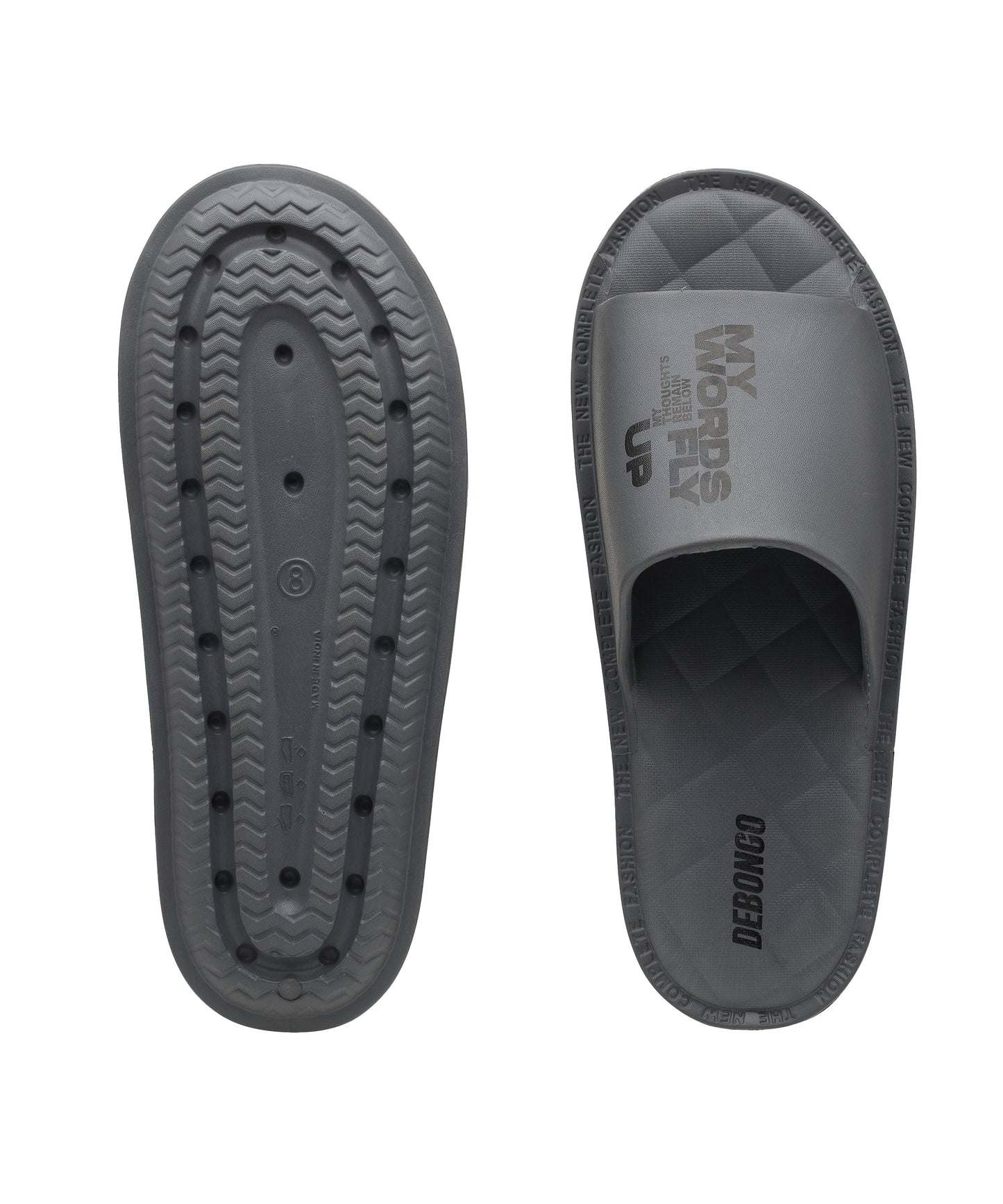 Men's Air Light Comfort Dark Grey Sliders