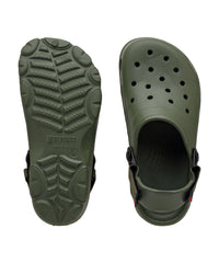 Kids Soft EVA Military Green Clogs