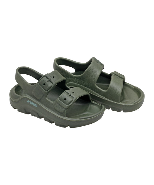 Kids Feather Light Comfort EVA Sandal - Military Green