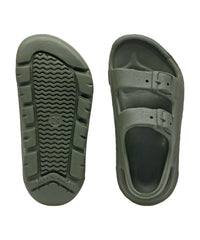 Kids Feather Light Comfort EVA Sandal - Military Green