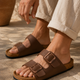 Debongo Men’s Genuine Leather Sandals | Cork Sole Comfort Footwear | Sizes 6–10