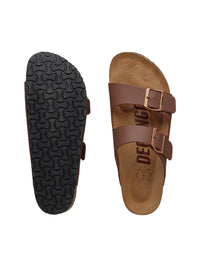 Debongo Men’s Genuine Leather Sandals | Cork Sole Comfort Footwear | Sizes 6–10