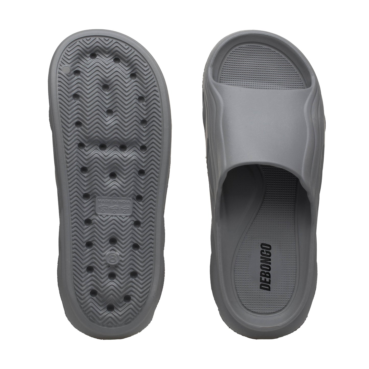 Comfort Grey Slide Sandals