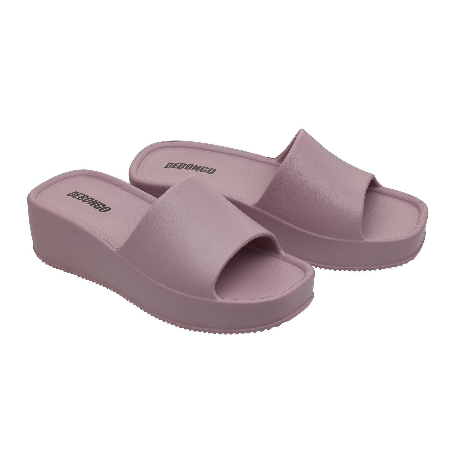 Sleek Lavender Square-Toe Sliders for Women