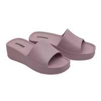 Sleek Lavender Square-Toe Sliders for Women
