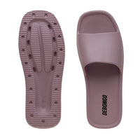 Sleek Lavender Square-Toe Sliders for Women