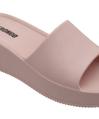 Sleek Pink Square-Toe Sliders for Women