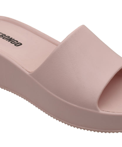 Sleek Pink Square-Toe Sliders for Women