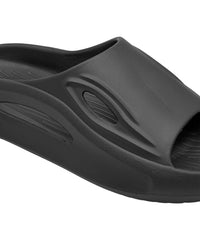 Aero Black Slide Sandals