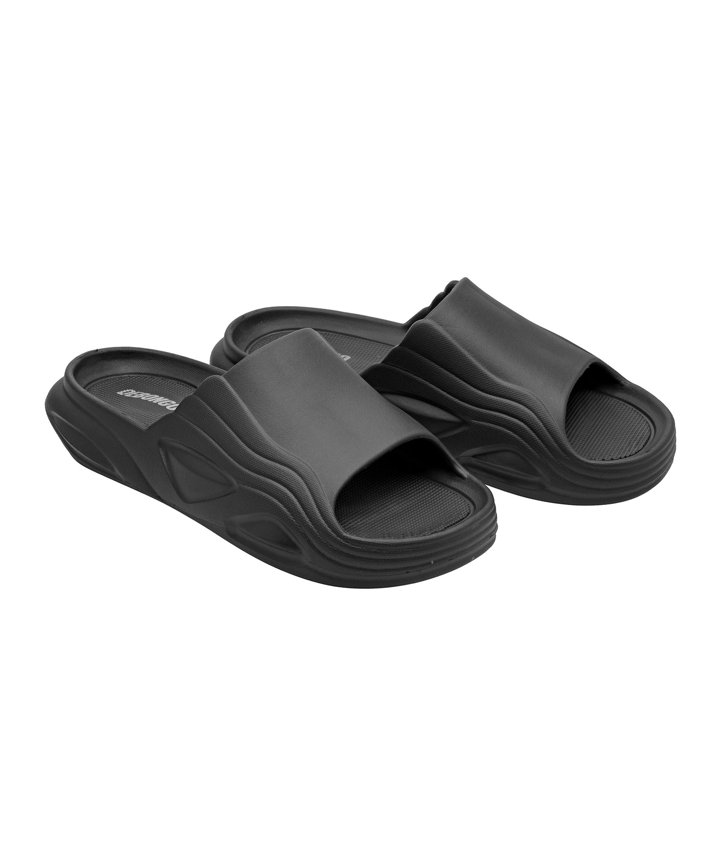 Comfort Black Slide Sandals