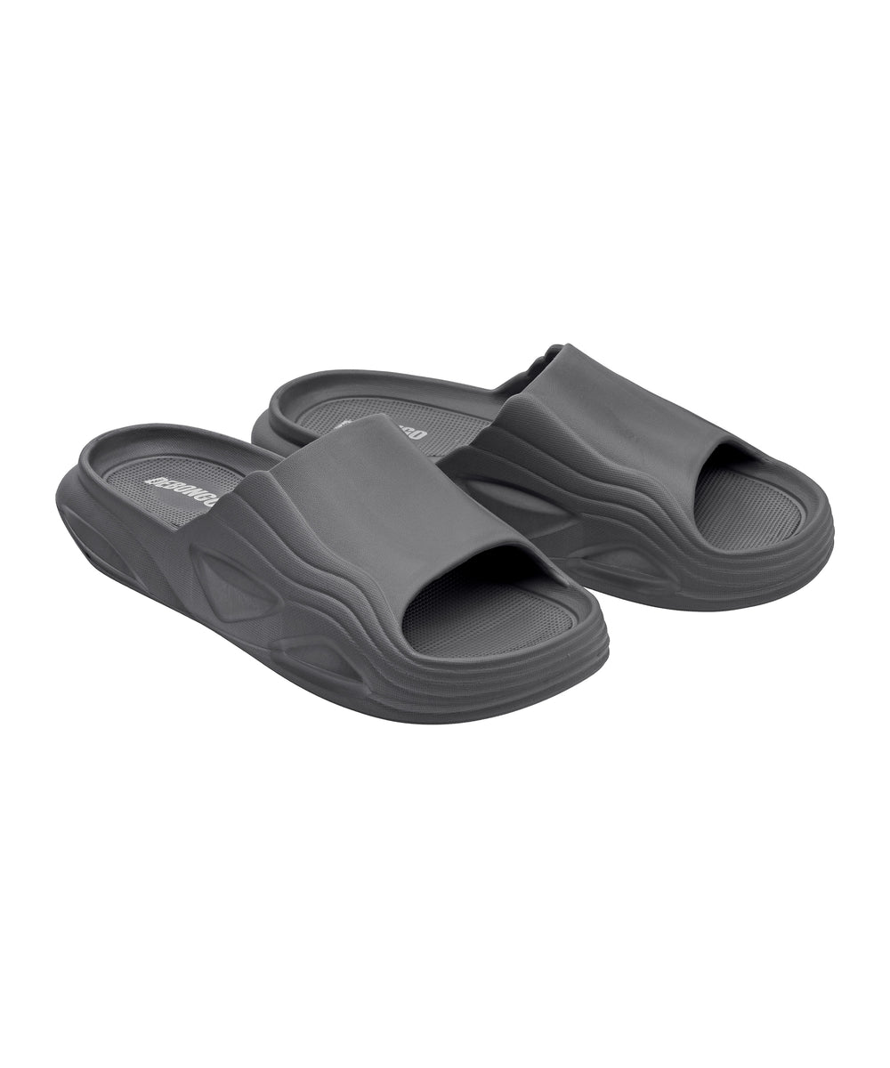 Comfort Graphite Grey Slide Sandals – DEBONGO display picture 2