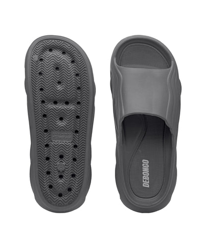 Comfort Graphite Grey Slide Sandals