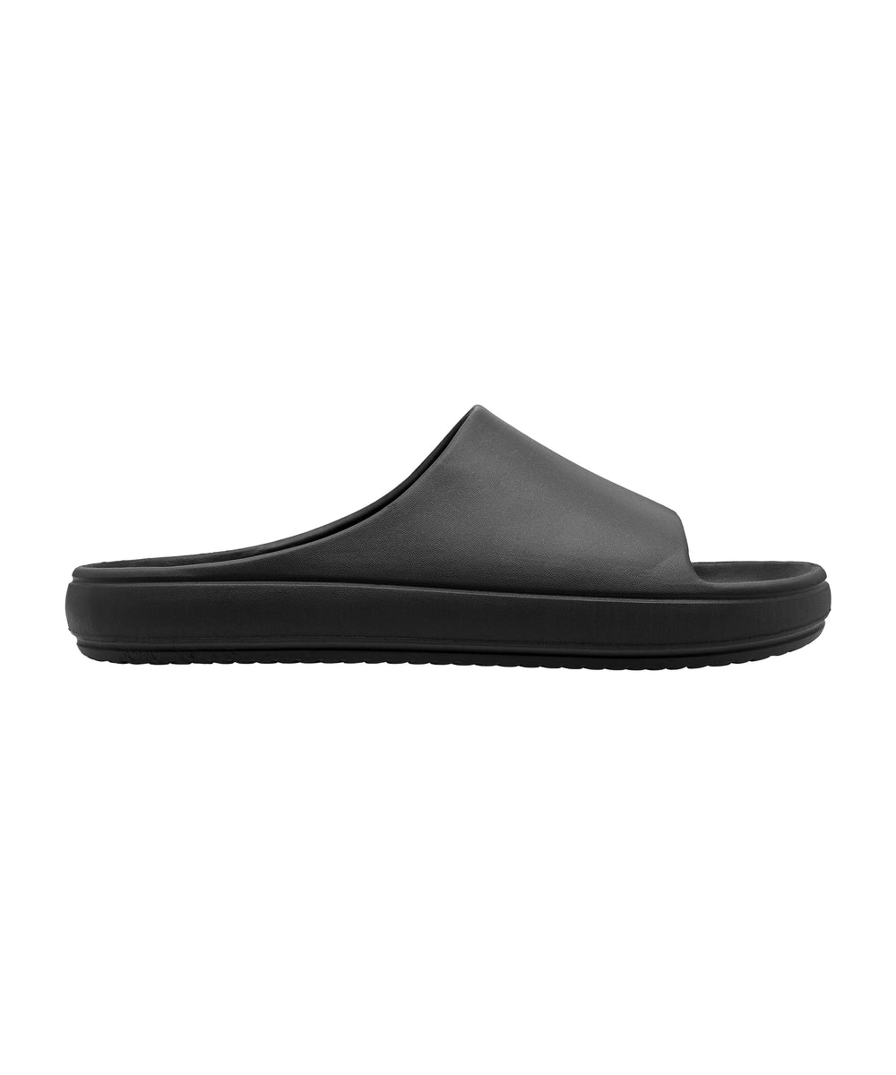 Luxe Black Slide Sandals