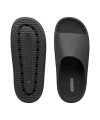 Luxe Black Slide Sandals