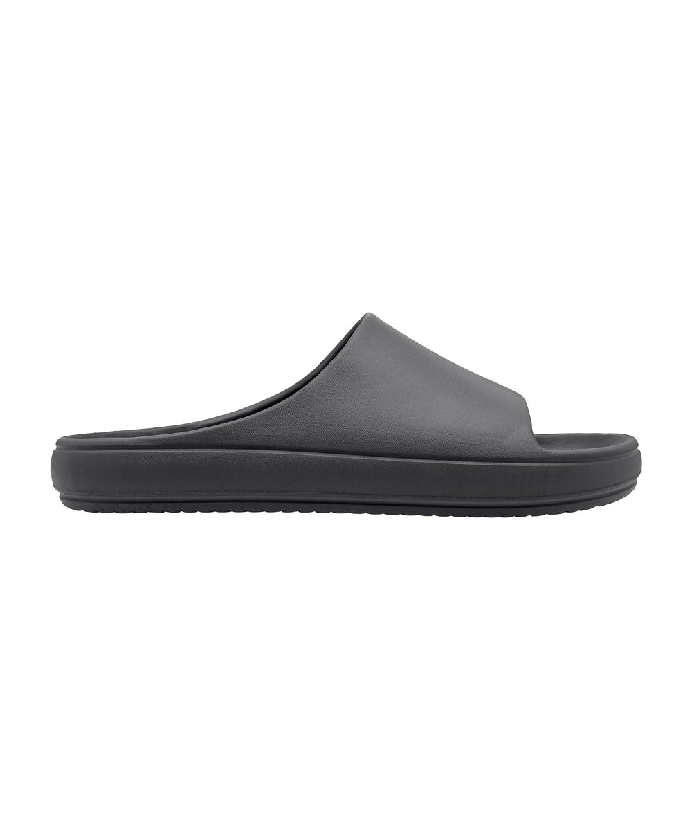 Luxe Graphite Grey Slide Sandals