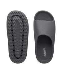 Luxe Graphite Grey Slide Sandals