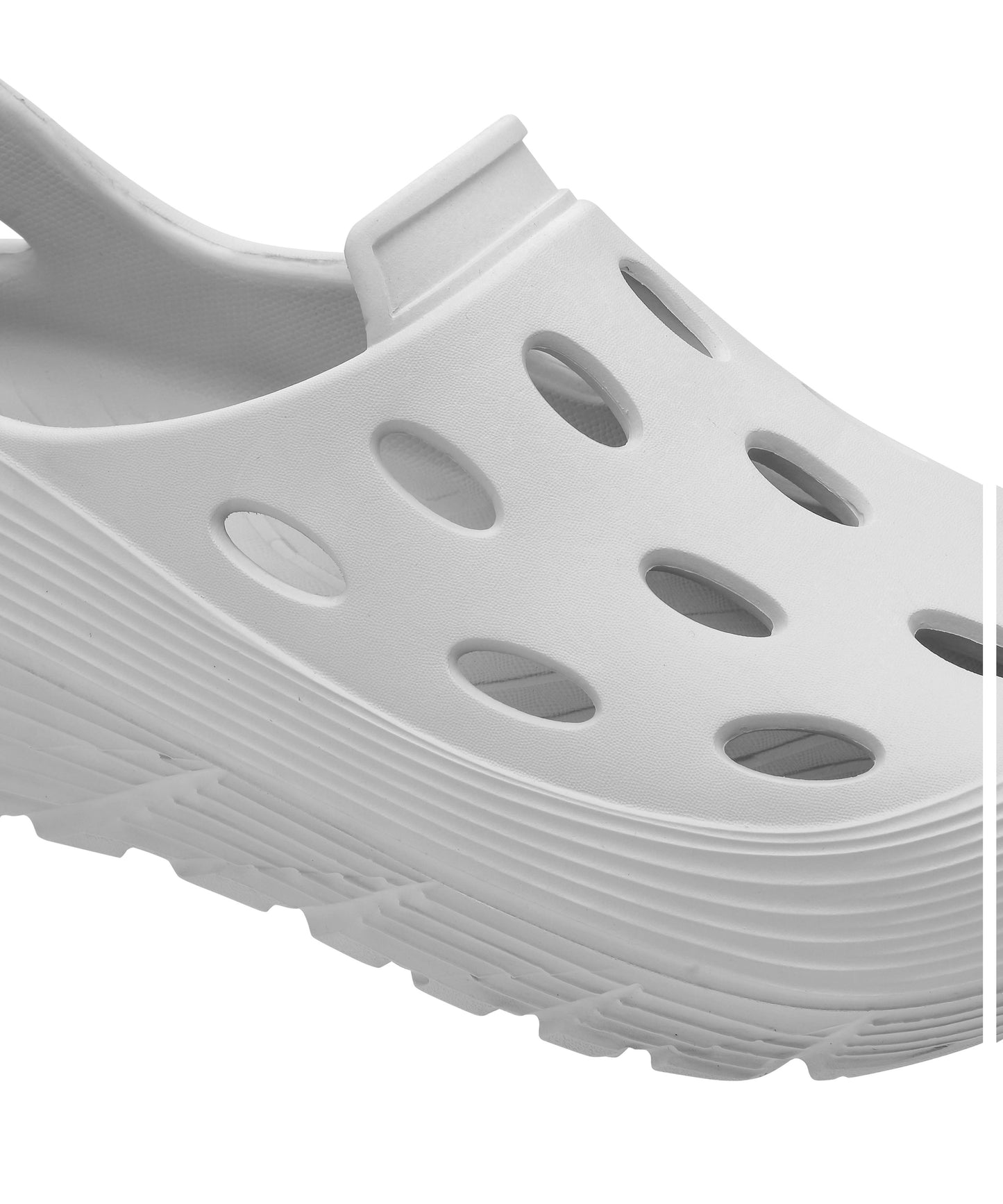 ShadowStride White Clogs