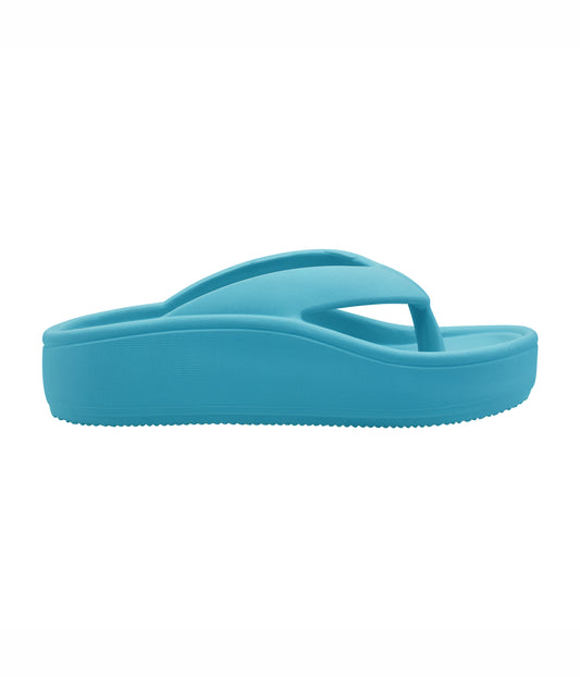 Stellar Aqua Blue Thong Flip Flops