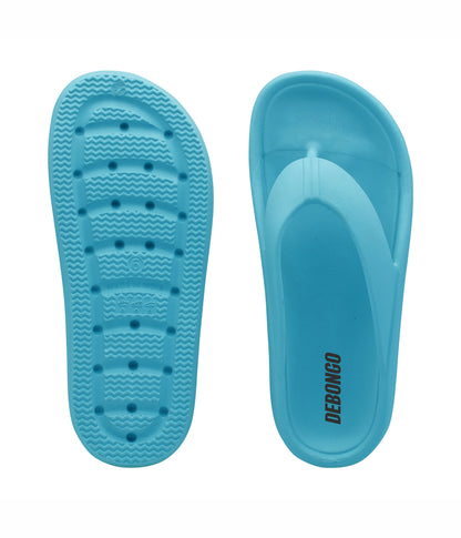 Stellar Aqua Blue Thong Flip Flops