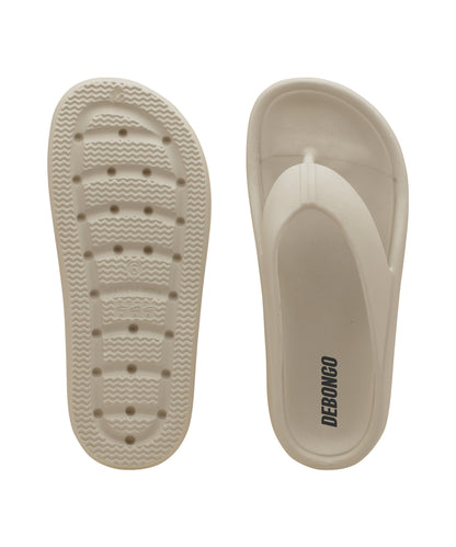 Stellar Beige Thong Flip Flops