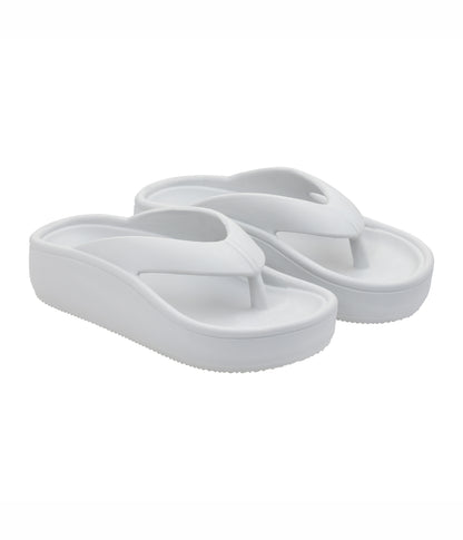 Stellar Grey Thong Flip Flops for Women