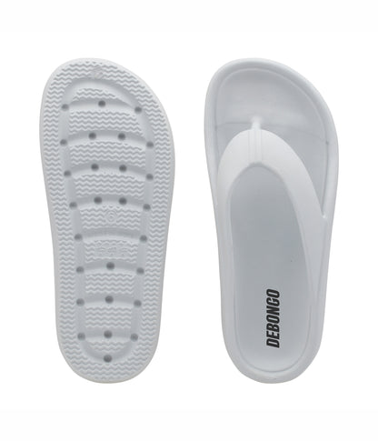 Stellar Grey Thong Flip Flops for Women