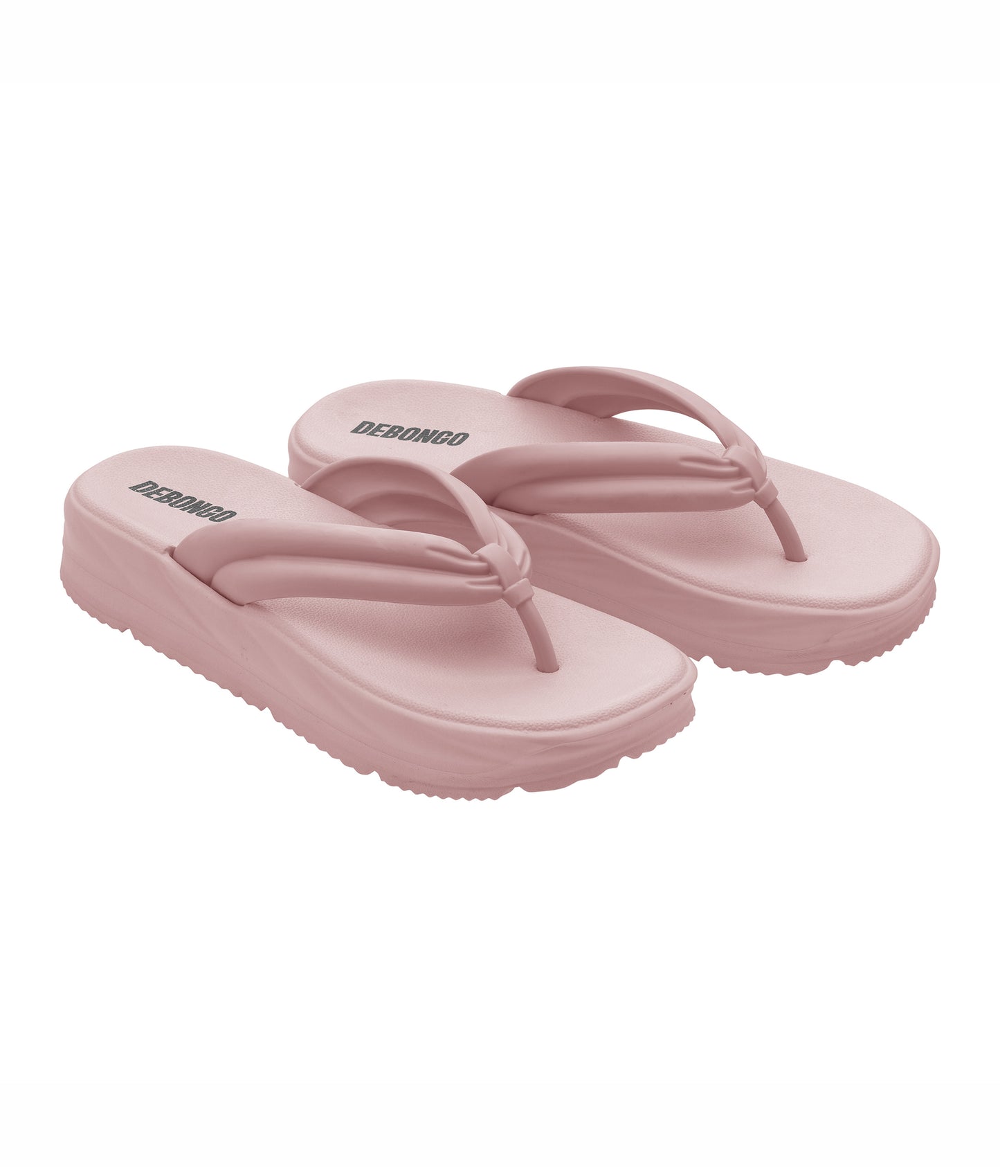 Fluffy Light PinkThong Flip Flops for Women