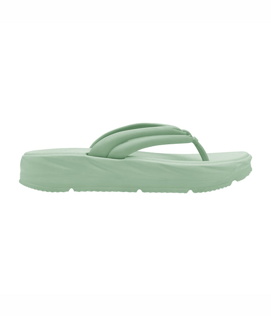 Fluffy Mint green Thong Flip Flops for Women