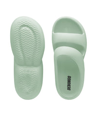Bubble Mint Green Sliders for Women