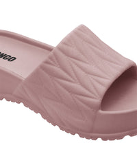 Textured Nude Pink Sliders for Women